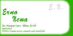 erno nema business card